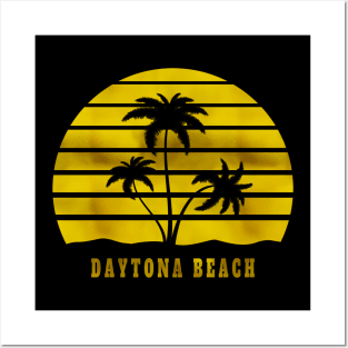 Daytona Beach Spring Break Golden Sun Posters and Art